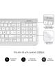 Teclado y Ratón Inalámbrico Subblim Combo Dual Prestige Extendido/ Blanco y Plata