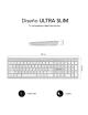 Teclado Inalámbrico por Bluetooth Subblim 2PUE200 Pure Extended/ Plata