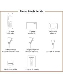 Teléfono Inalámbrico Gigaset CL390/ Gris