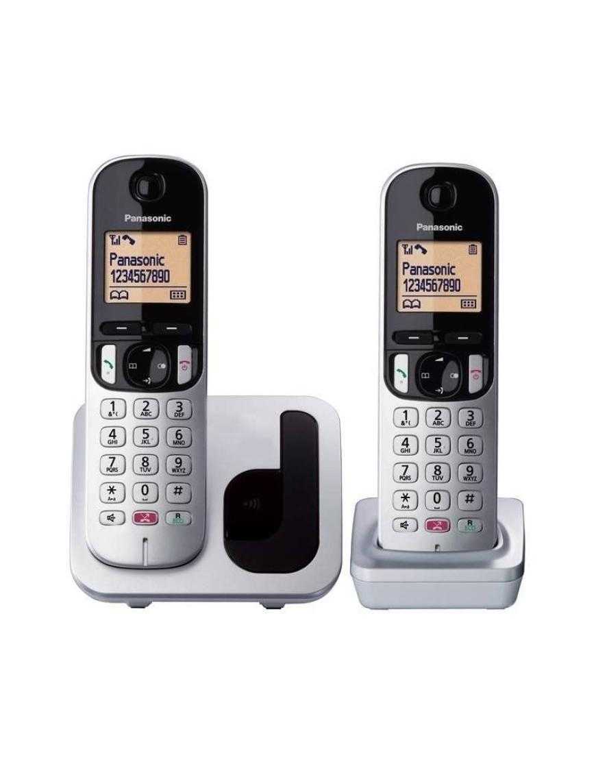 Teléfono Inalámbrico Panasonic KX-TGC252SPS/ Pack DUO/ Plata