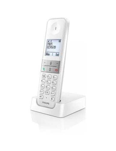 Teléfono Inalámbrico Philips D4701W/34/ Blanco