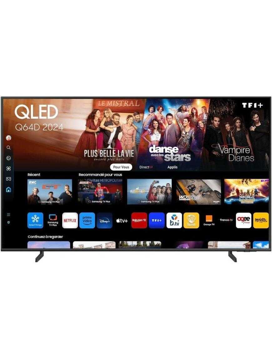 Televisor Samsung QLED Q64D TQ55Q64DAU 55'/ Ultra HD 4K/ Smart TV/ WiFi