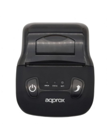 Impresora de Tickets Approx appPOS58PORTABLE+/ Térmica/ Ancho papel 58mm/ USB-Bluetooth/ Negra