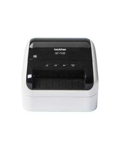 Impresora de Etiquetas Brother QL-1100C/ Térmica/ Ancho etiqueta 103mm/ USB/ Blanca y Negra