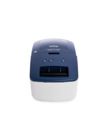 Impresora de Etiquetas Brother QL-600B/ Térmica/ Ancho etiqueta 62mm/ USB/ Azul y Blanca