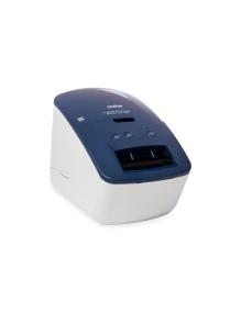 Impresora de Etiquetas Brother QL-600B/ Térmica/ Ancho etiqueta 62mm/ USB/ Azul y Blanca