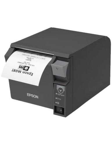 Impresora de Tickets Epson TM-T70II/ Térmica/ Ancho papel 80mm/ USB-Ethernet/ Negra