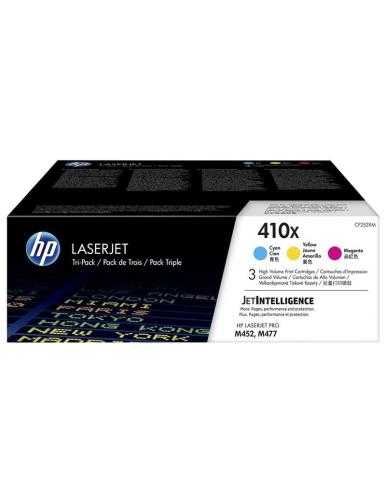 Tóner Original HP nº410X XL Alta Capacidad Multipack/ Cian/ Magenta/ Amarillo