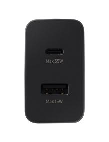 Cargador de Pared Samsung EP-TA220NBE/ 1xUSB Tipo-C/ 1xUSB/ 35W