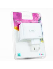 Cargador de Pared TooQ TQWC-GANQC2PD100W/ 2xUSB Tipo-C/ 1xUSB/ 100W