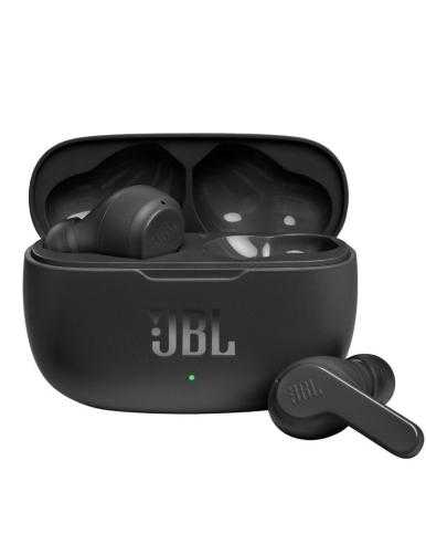 Auriculares Bluetooth JBL Wave 200TWS con estuche de carga/ Autonomía 5h/ Negros