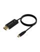 Cable Conversor DisplayPort 8K 60HZ Aisens A109-0686/ USB Tipo-C Macho - DisplayPort Macho/ Hasta 27W/ 1250Mbps/ 80cm/ Negro