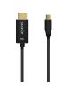 Cable Conversor Aisens A109-0711/ USB Tipo-C Macho/ HDMI 8K Macho/ Hasta 27W/ 6000Mbps/ 1m/ Negro