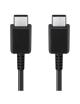 Cable USB 2.0 Tipo-C Samsung EP-DA705BBEGWW/ USB Tipo-C Macho - USB Tipo-C Macho/ 1m/ Negro