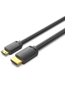 Cable HDMI 4K Vention AGHBH/ HDMI Macho - Mini HDMI Macho/ 2m/ Negro