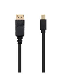 Cable Mini DisplayPort Nanocable 10.15.2402/ Mini DisplayPort Macho - DisplayPort Macho/ 2m/ Negro