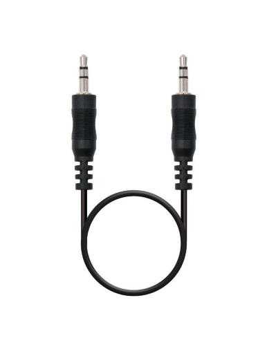 Cable Estéreo Nanocable 10.24.0120/ Jack 3.5 Macho - Jack 3.5 Macho/ 20m/ Negro