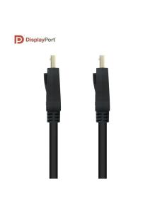 Cable DisplayPort 1.4 8K Nanocable 10.15.2501-L150/ DisplayPort Macho - DisplayPort Macho/ 1.5m/ Certificado/ Negro