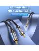 Cable Audio Vention BCNBK/ 2x RCA Macho - Jack 3.5 Macho/ 8m/ Gris