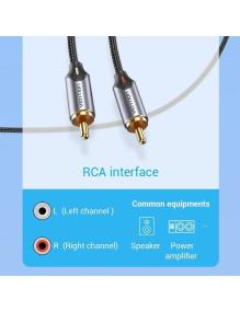 Cable Conversor Vention BGUHG/ 2x RCA Macho - USB Tipo-C Macho/ 1.5m/ Gris