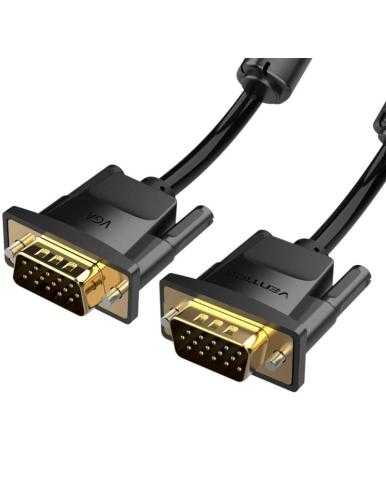 Cable VGA Vention DADBL/ VGA Macho - VGA Macho/ 10m/ Negro