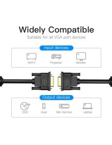 Cable VGA Vention DADBL/ VGA Macho - VGA Macho/ 10m/ Negro