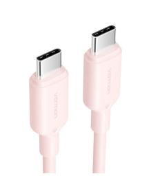 Cable USB 2.0 Tipo-C 3A Vention TRCPH/ USB Tipo-C Macho - USB Tipo-C Macho/ Hasta 60W/ 480Mbps/ 2m/ Rosa