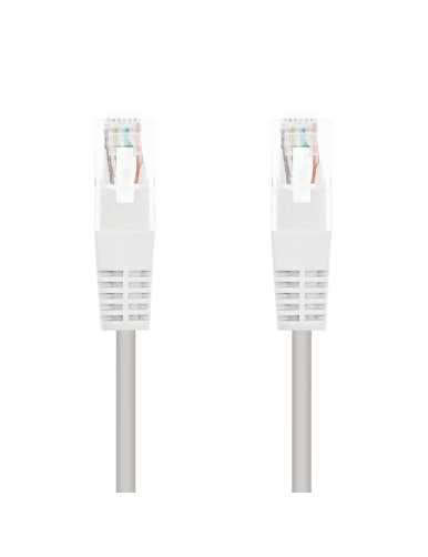 Cable de Red RJ45 UTP Nanocable 10.20.0110-W Cat.5/ 10m/ Blanco