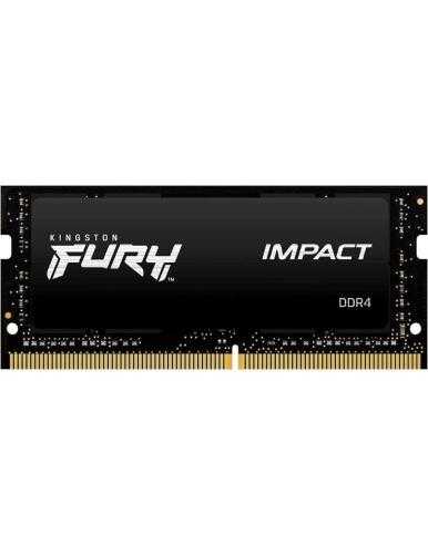 Memoria RAM Kingston FURY Impact 8GB/ DDR4/ 2666MHz/ 1.2V/ CL15/ SODIMM