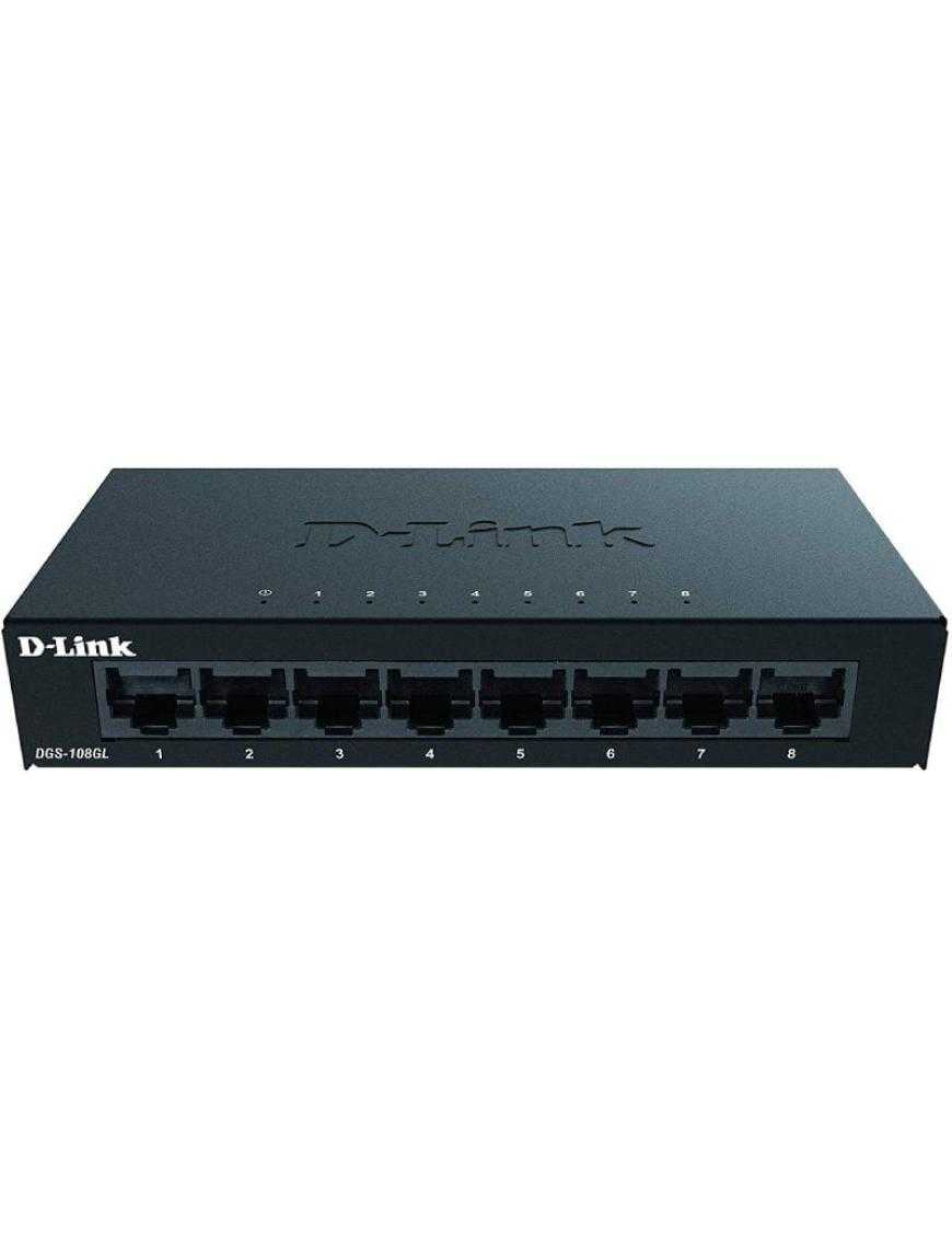 Switch D-Link DGS-108GL 8 Puertos/ RJ-45 10/100/1000