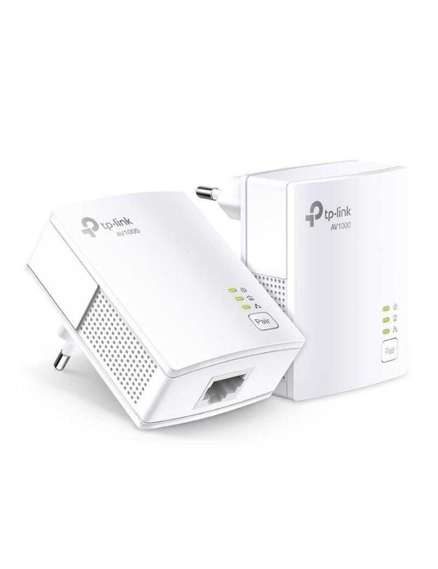 Adaptador Powerline TP-Link TL-PA7017Kit 1000Mbps/ Alcance 300m/ Pack de 2