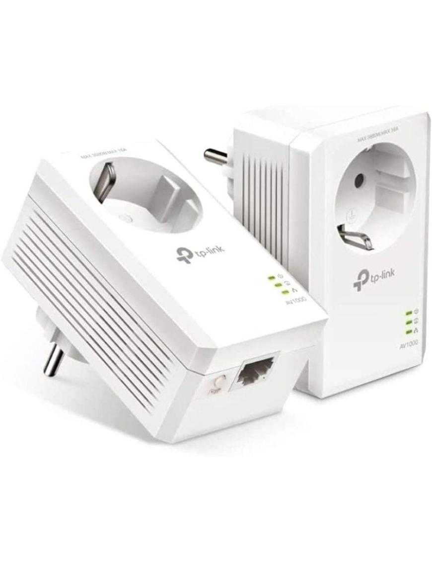 Adaptador Powerline TP-Link TL-PA7017P KIT AV1000 1000Mbps/ Alcance 300m/ Pack de 2