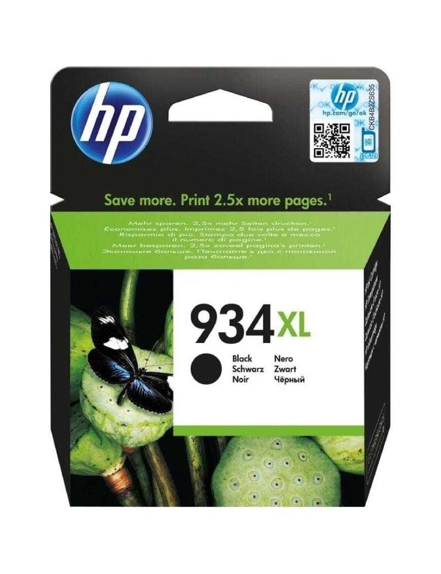 Cartucho de Tinta Original HP nº934 XL Alta Capacidad/ Negro