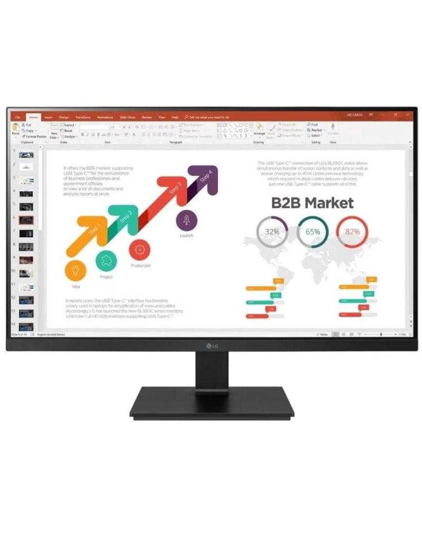 Monitor Profesional LG 27BL650C-B 27'/ Full HD/ Multimedia/ Regulable en altura/ Negro