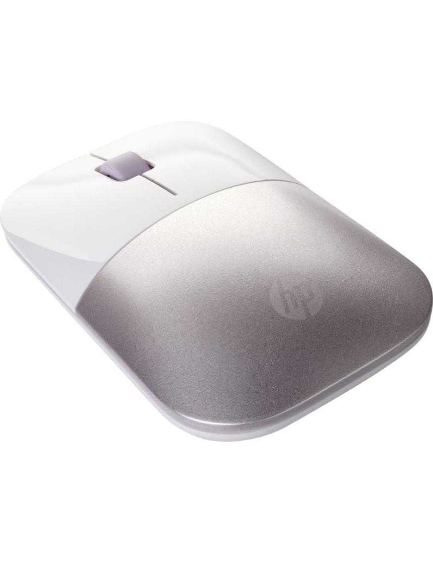 Ratón Inalámbrico HP Z3700/ Hasta 1200 DPI/ Blanco y Rosa