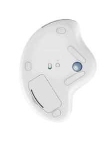 Ratón Trackball Inalámbrico por Bluetooth Logitech ERGO M575/ Hasta 2000 DPI/ Blanco Crudo