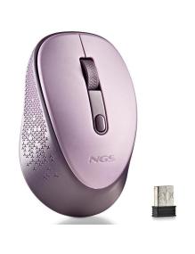 Ratón Inalámbrico NGS Dew Lilac/ Hasta 1600 DPI/ Lila