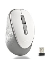 Ratón Inalámbrico NGS Dew White/ Hasta 1600 DPI/ Blanco