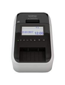 Impresora de Etiquetas Brother QL-820NWBC/ Térmica/ Ancho etiqueta 62mm/ USB-Bluetooth-WiFi-Ethernet/ Blanca y Negra