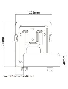 Soporte Universal Aisens MPC02-155 para Router, MiniPC/ hasta 2kg