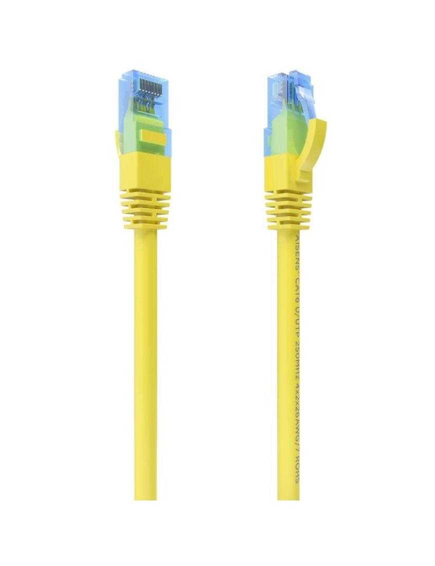 Cable de Red RJ45 AWG26 CCA UTP Aisens A135-0837 Cat.6/ 4m/ Amarillo