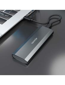 Caja Externa para Disco SSD M.2 NVMe Aisens ASM2-029GR/ USB 3.2/ Sin tornillos