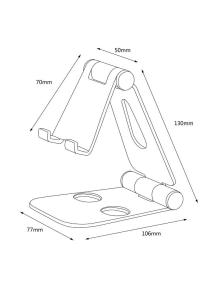 Soporte para Smartphone/Tablet Aisens MS2PXL-096/ Negro