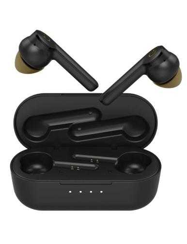 Auriculares Bluetooth Hiditec Vesta 90's Limited Edition con estuche de carga/ Autonomía 8h/ Negros