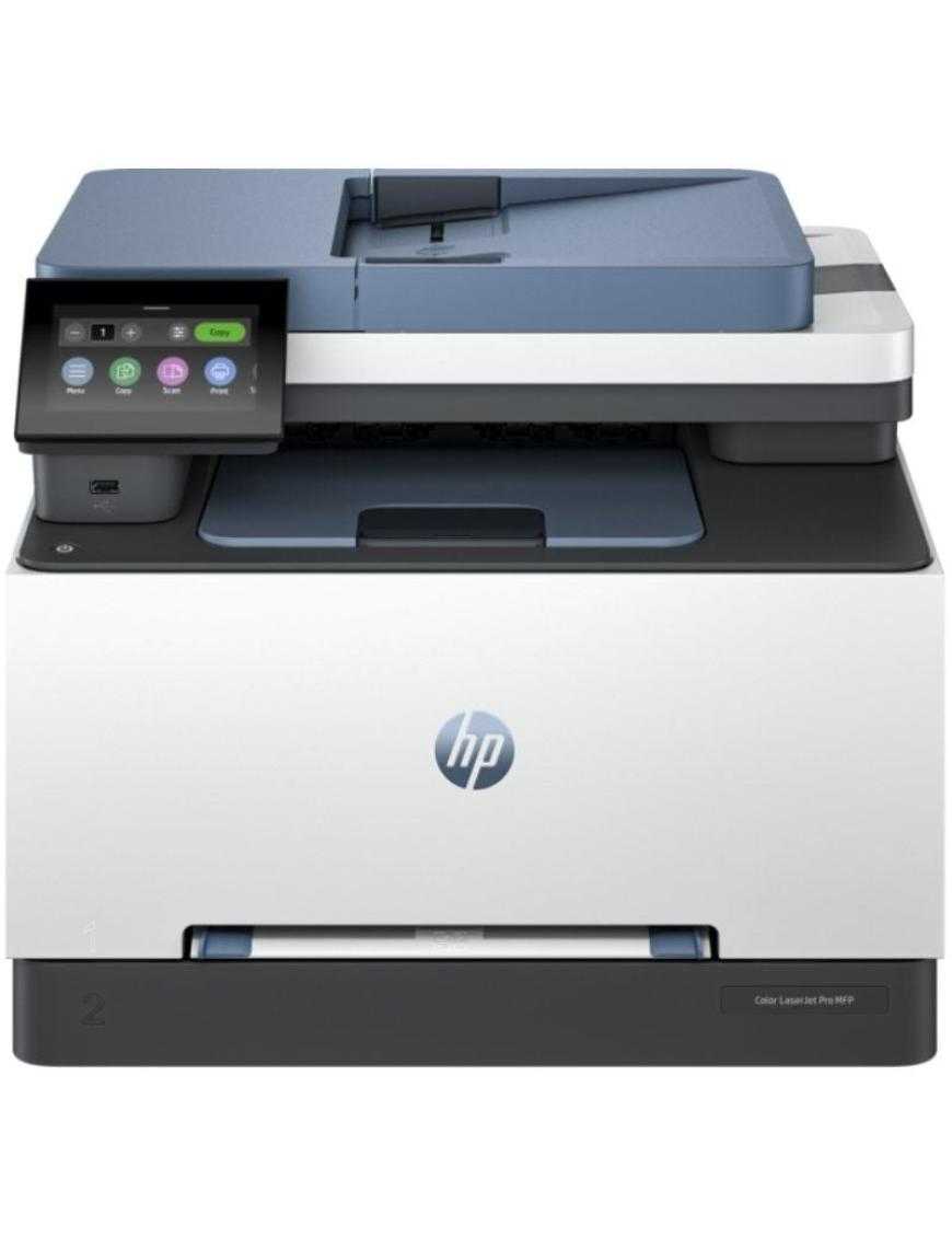 Multifunción Láser Color HP Laserjet Pro MFP 3302FDW WiFi/ Fax/ Dúplex/ ADF/ Blanca y Azul