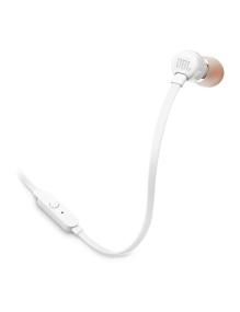 Auriculares Intrauditivos JBL Tune 110/ con Micrófono/ Jack 3.5/ Blancos