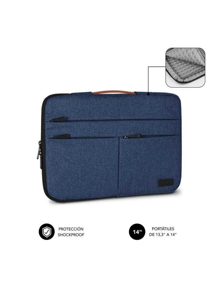 Funda Subblim Air Padding 360 Sleeve para Portátiles hasta 14'/ Azul