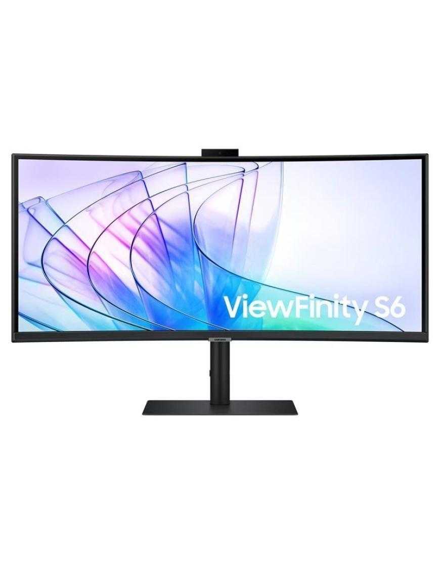 Monitor Profesional Ultraparonámico Curvo Samsung ViewFinity S6 S34C652VAU 34'/ UWQHD/ Webcam/ Multimedia/ Negro