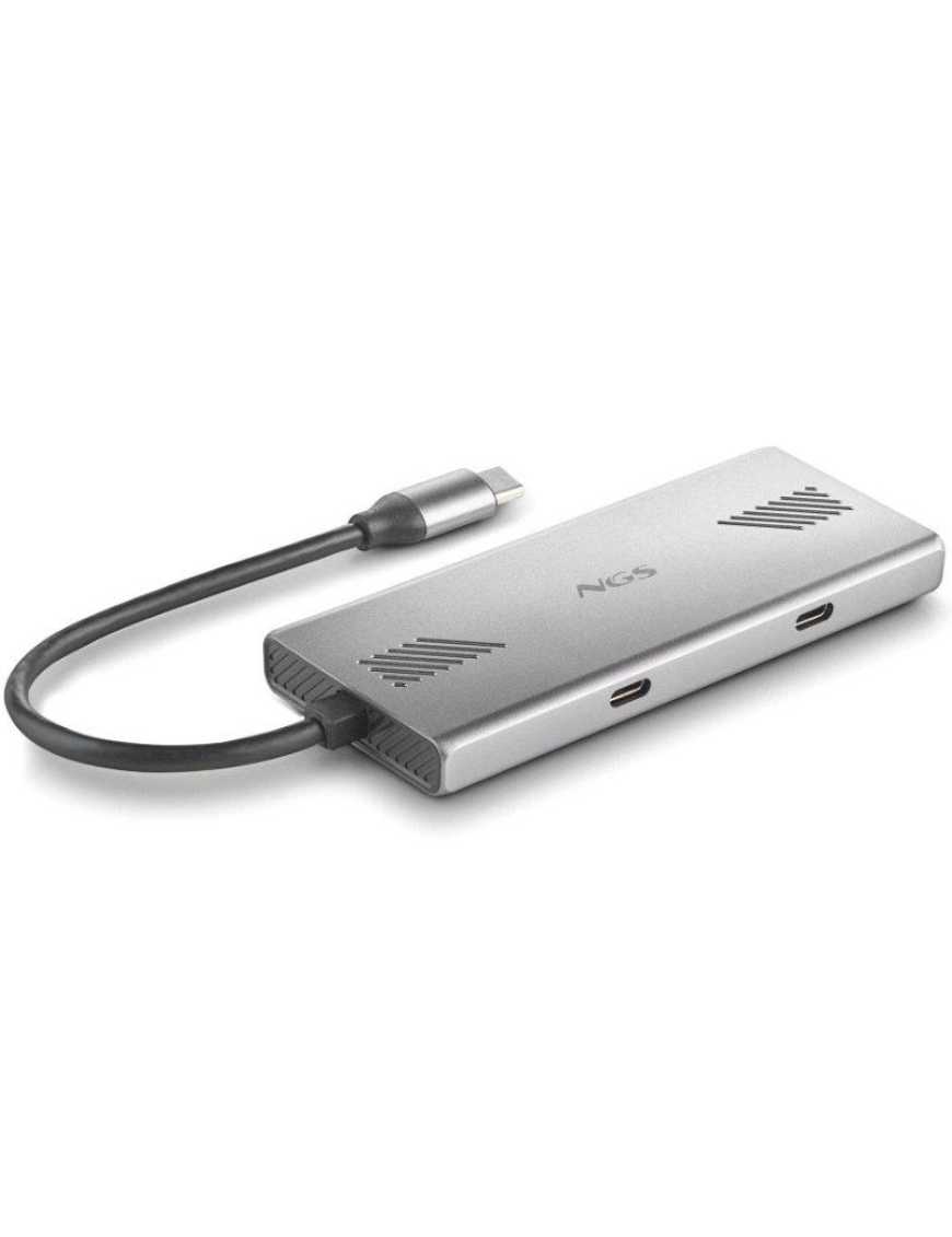 Hub USB Tipo-C NGS WonderDuo-C / 2xUSB/ 2xUSB Tipo-C