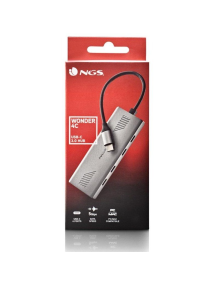 Hub USB Tipo-C NGS Wonder4-C/ 4xUSB Tipo-C